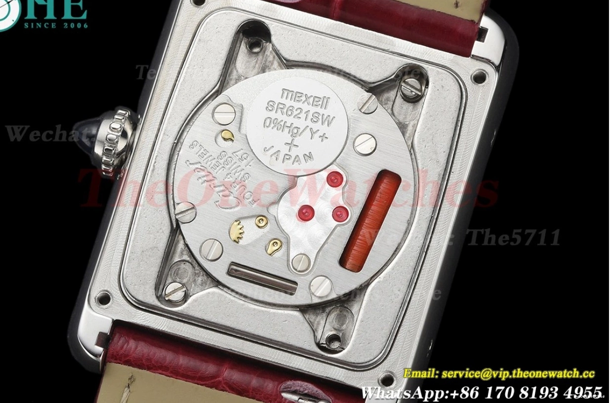 SS DRF Alligator LE Tank Leather 25.5mm Quartz Dial Red Must 0523